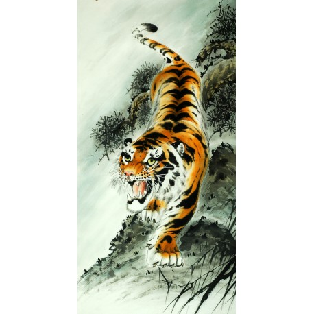 Chinese Tiger Painting - CNAG008862