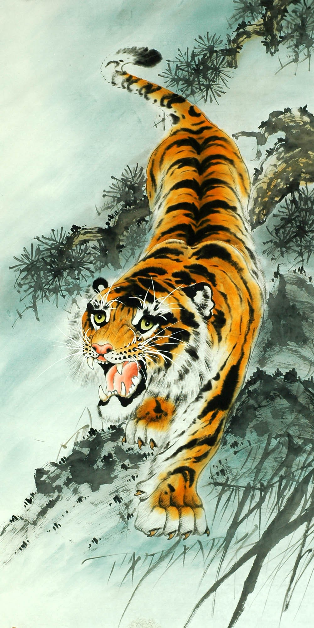 Chinese Tiger Painting - CNAG008864