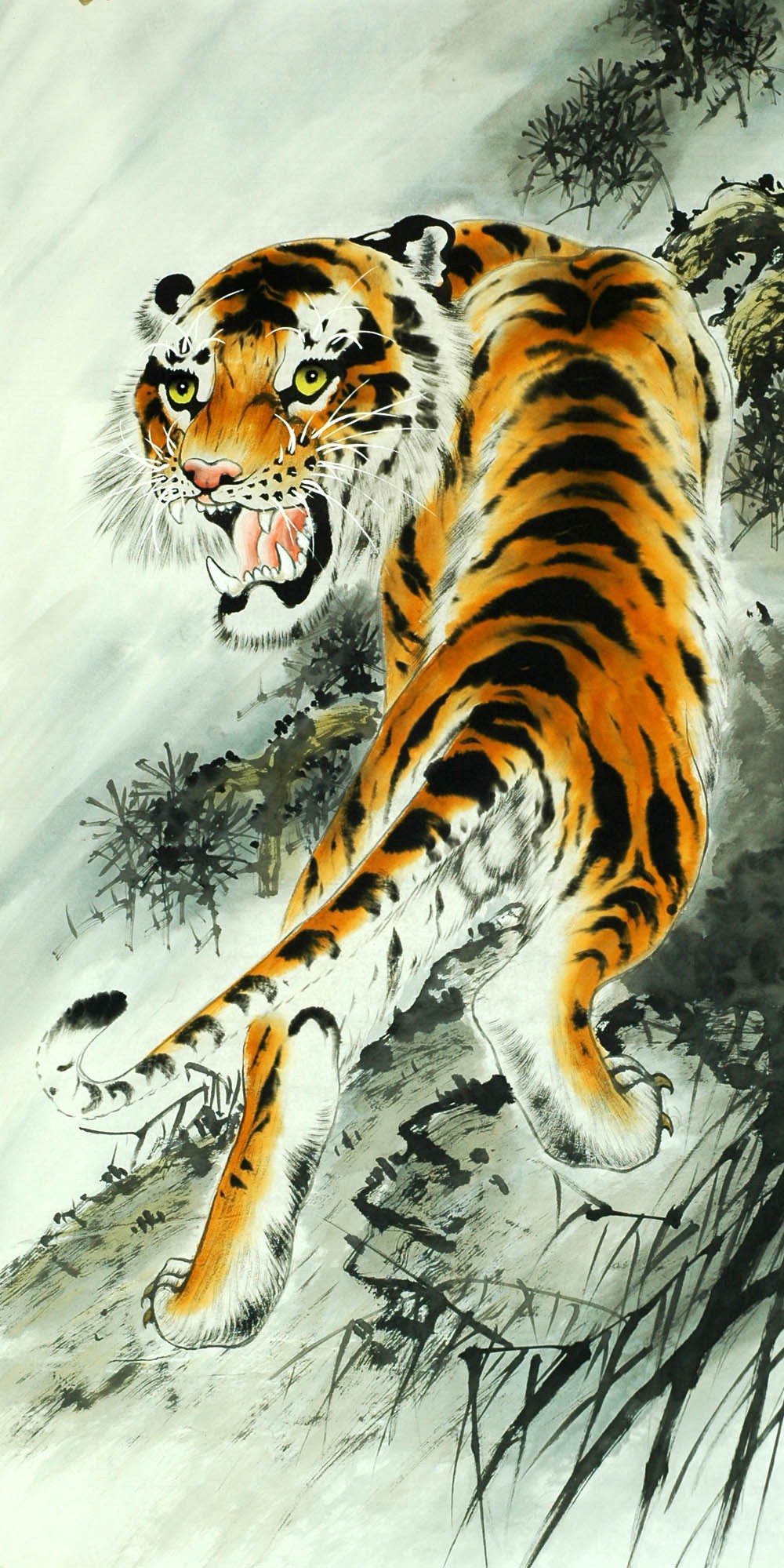 Chinese Tiger Painting - CNAG008865