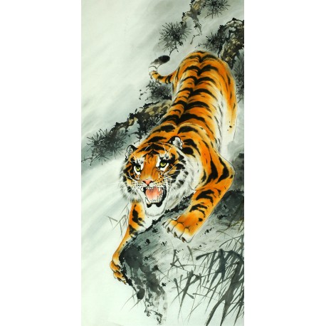 Chinese Tiger Painting - CNAG008867
