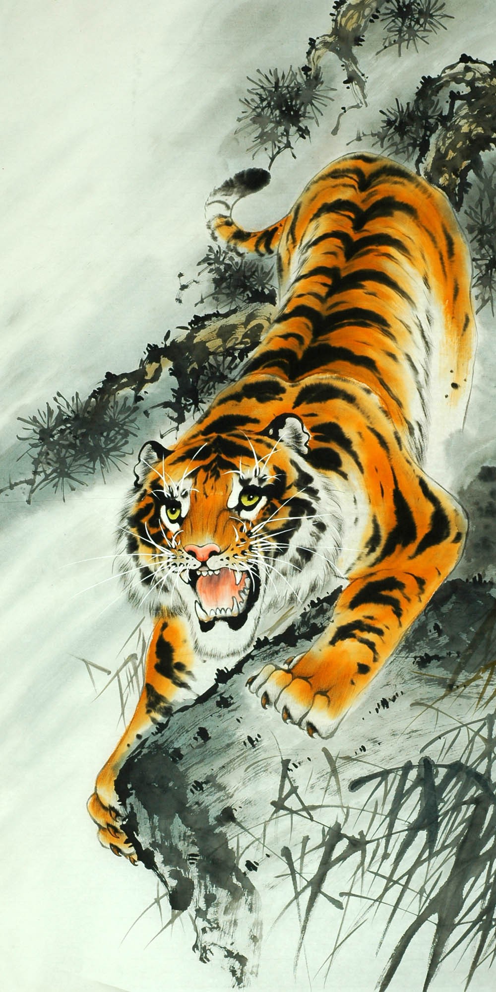 Chinese Tiger Painting - CNAG008867