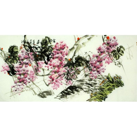 Chinese Grapes Painting - CNAG008874