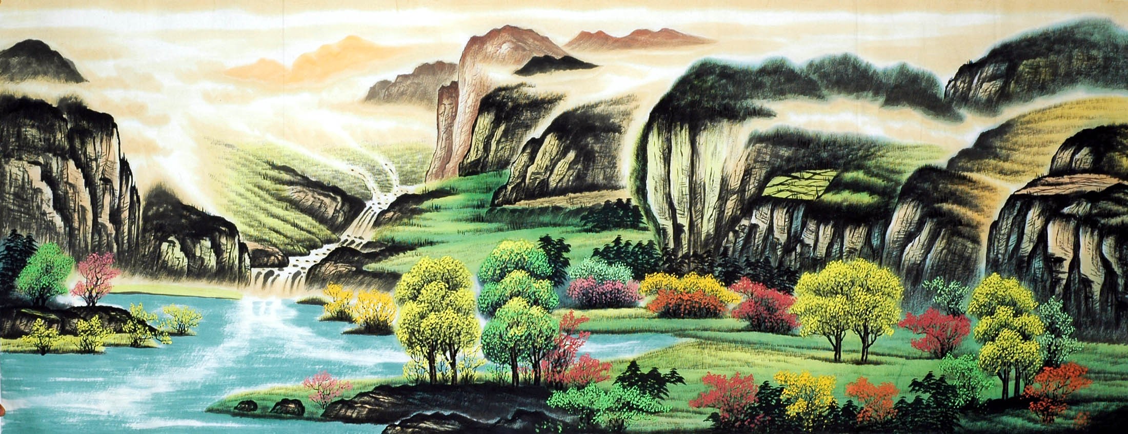 Chinese Landscape Painting - CNAG008877