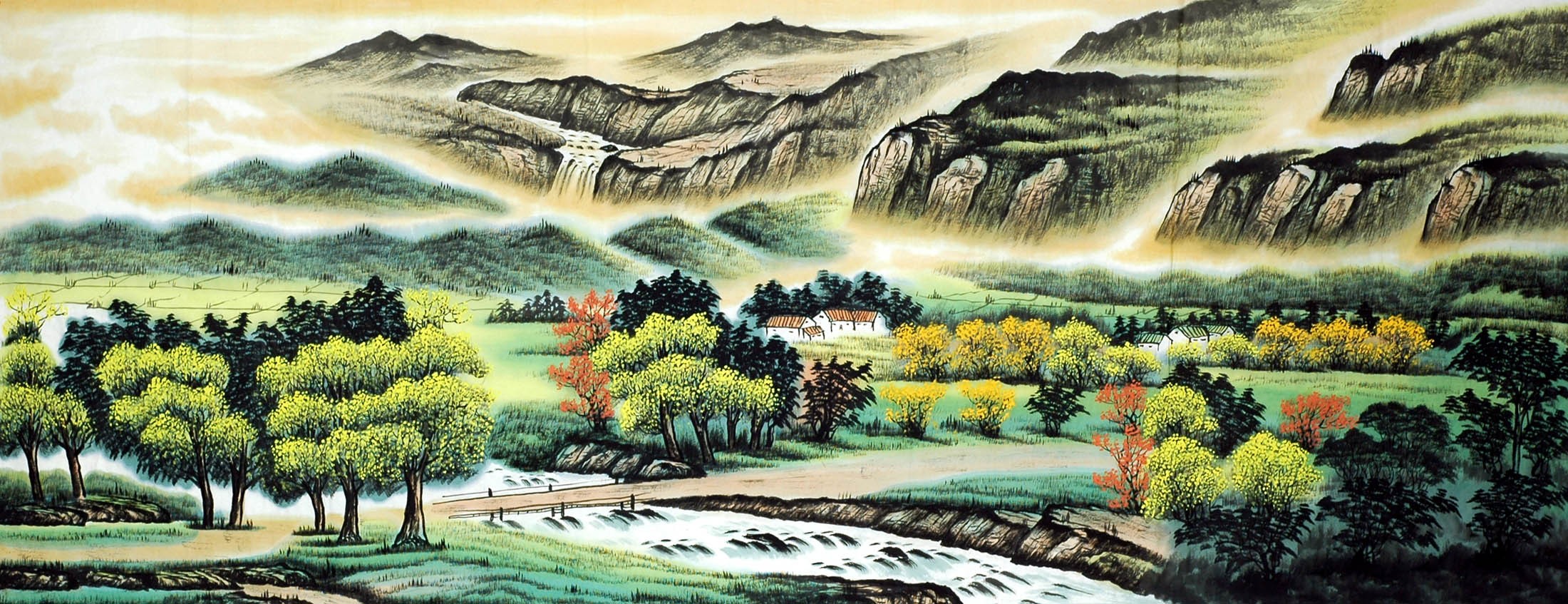 Chinese Landscape Painting - CNAG008880