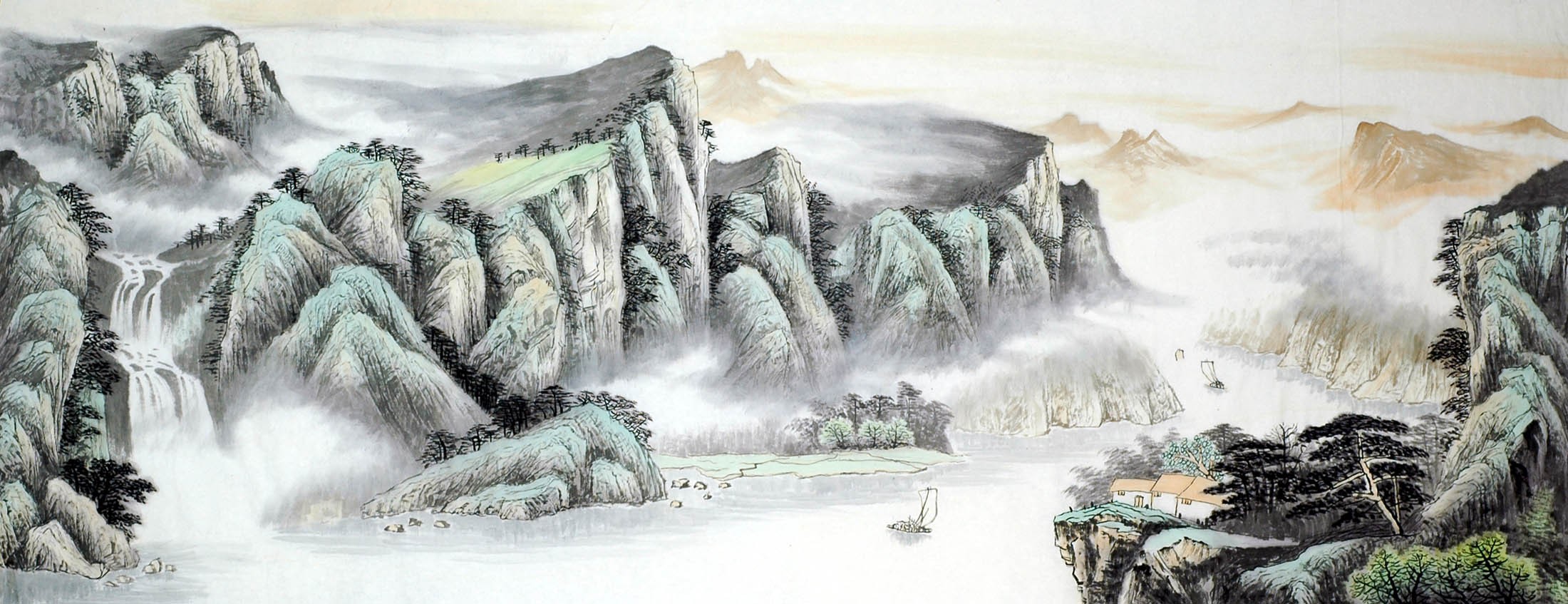 Chinese Landscape Painting - CNAG008882