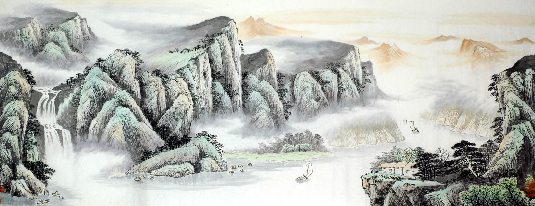 Chinese Landscape Painting - CNAG008884