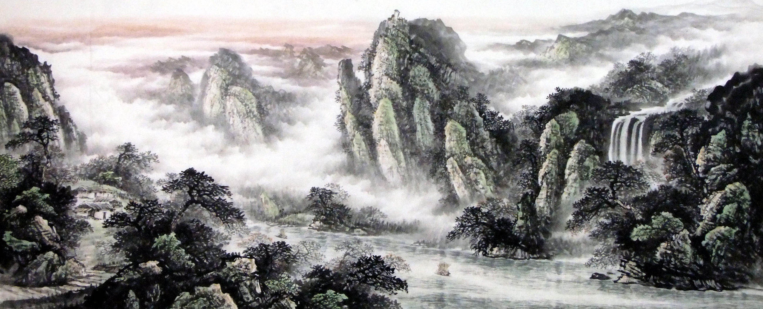 Chinese Landscape Painting - CNAG008885