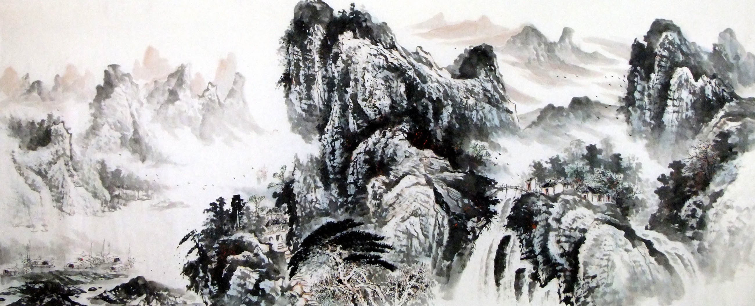 Chinese Landscape Painting - CNAG008886