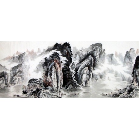 Chinese Landscape Painting - CNAG008889