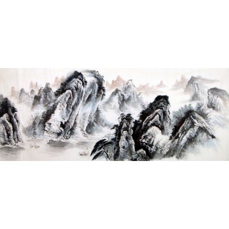 Chinese Landscape Painting - CNAG008891