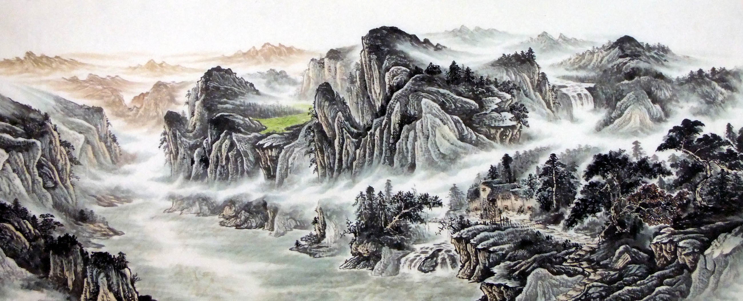 Chinese Landscape Painting - CNAG008892