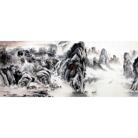 Chinese Landscape Painting - CNAG008893