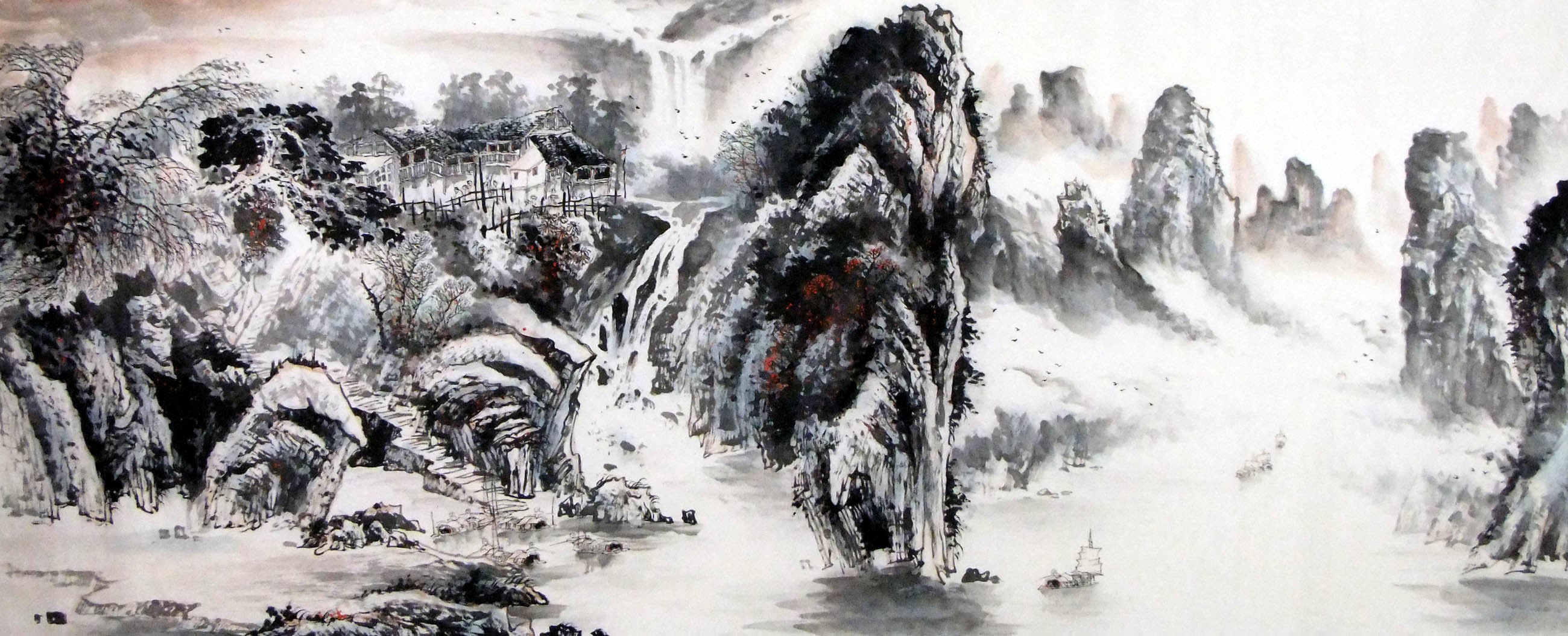Chinese Landscape Painting - CNAG008893