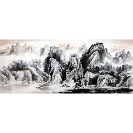 Chinese Landscape Painting - CNAG008894