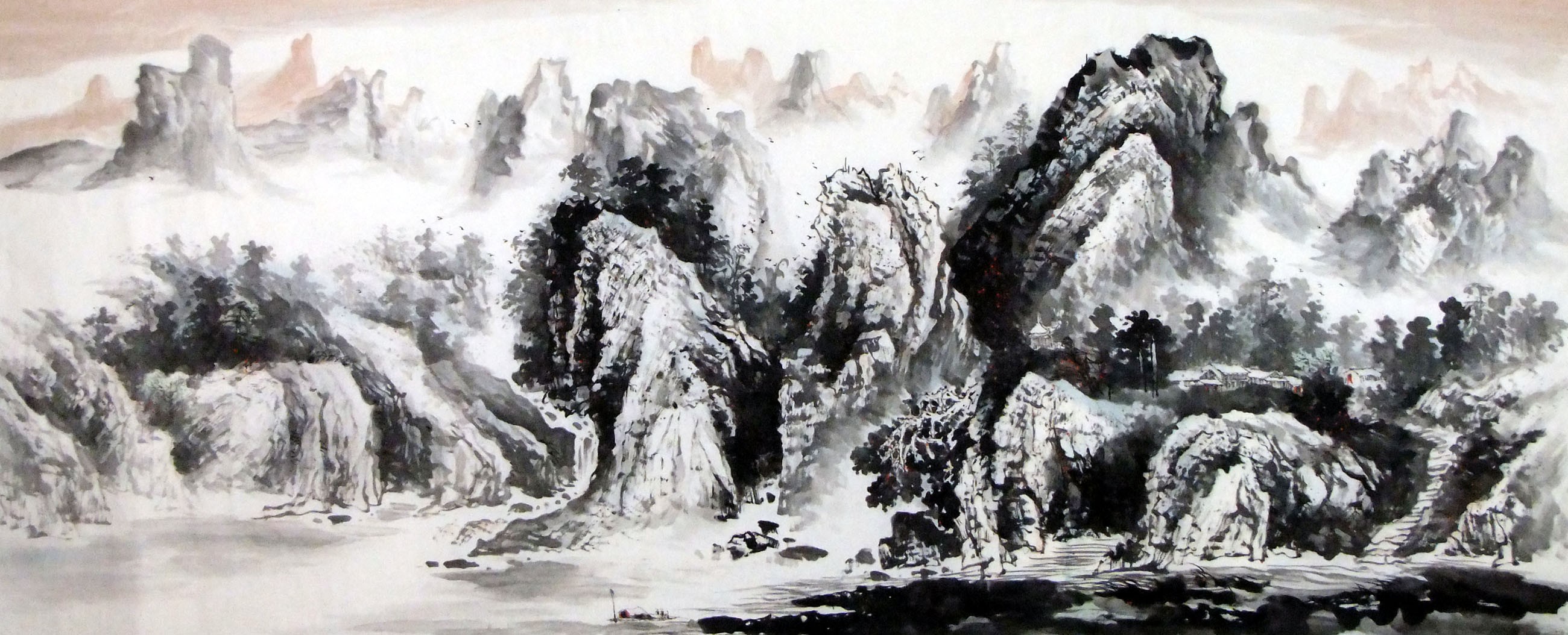 Chinese Landscape Painting - CNAG008894