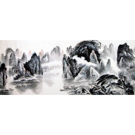 Chinese Landscape Painting - CNAG008895