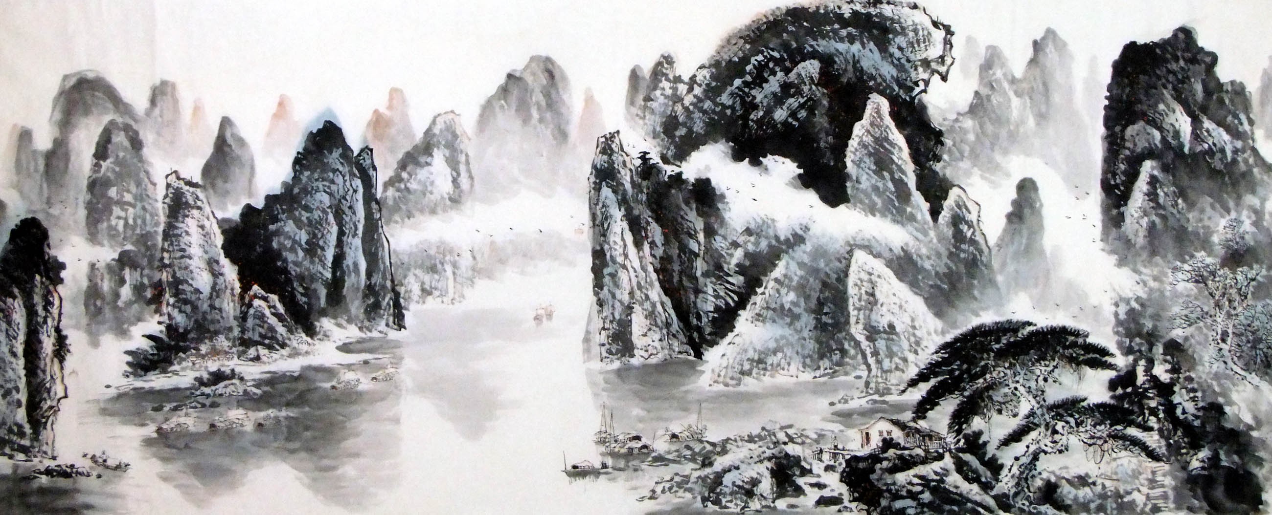 Chinese Landscape Painting - CNAG008895