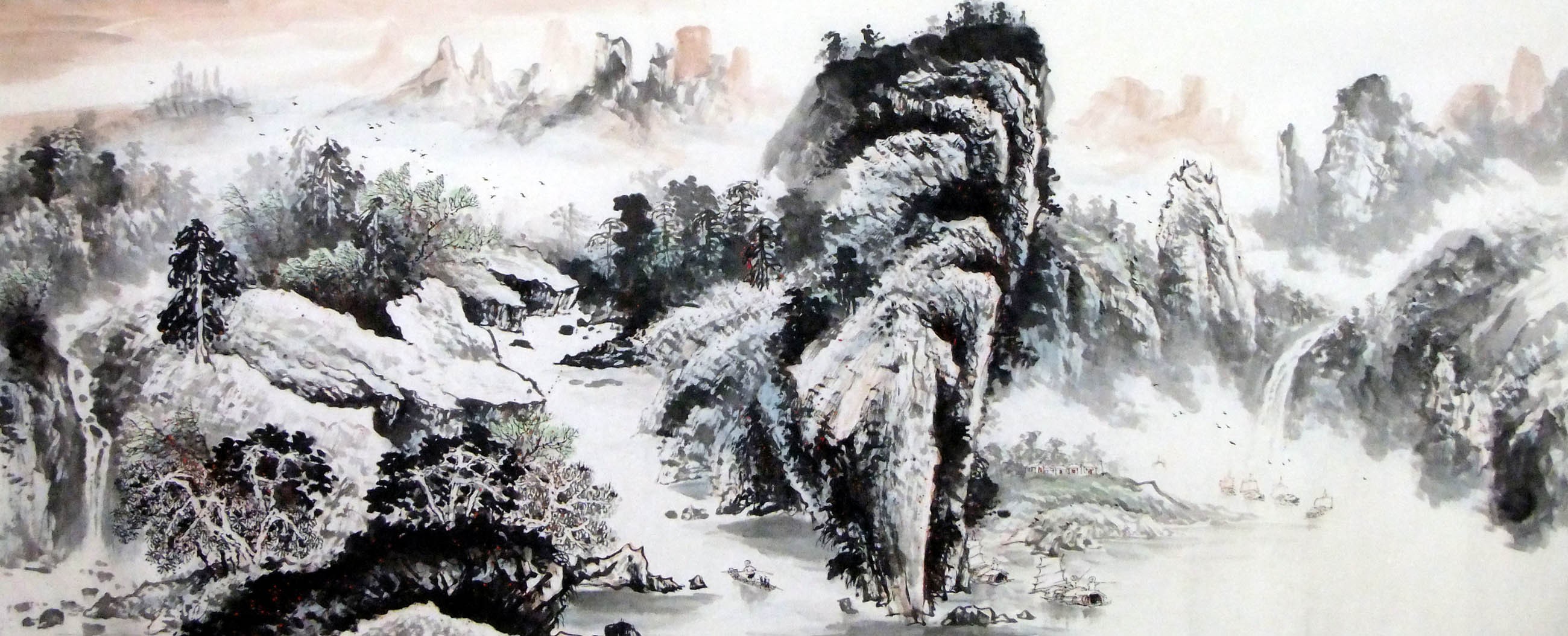 Chinese Landscape Painting - CNAG008896
