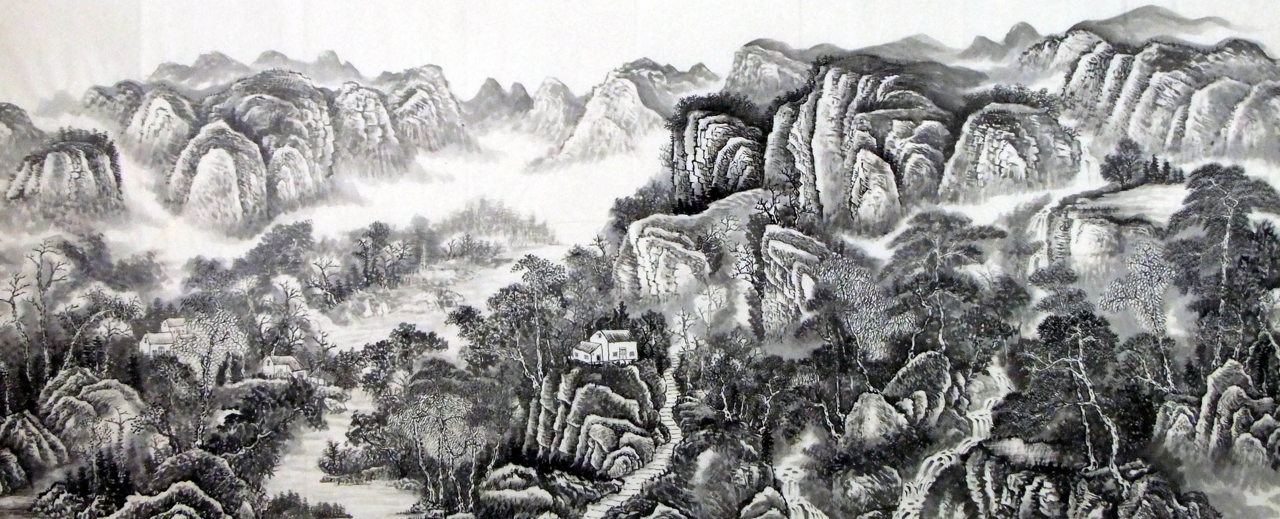 Chinese Landscape Painting - CNAG008898