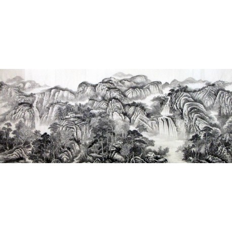 Chinese Landscape Painting - CNAG008899