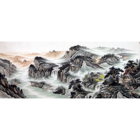 Chinese Landscape Painting - CNAG008904