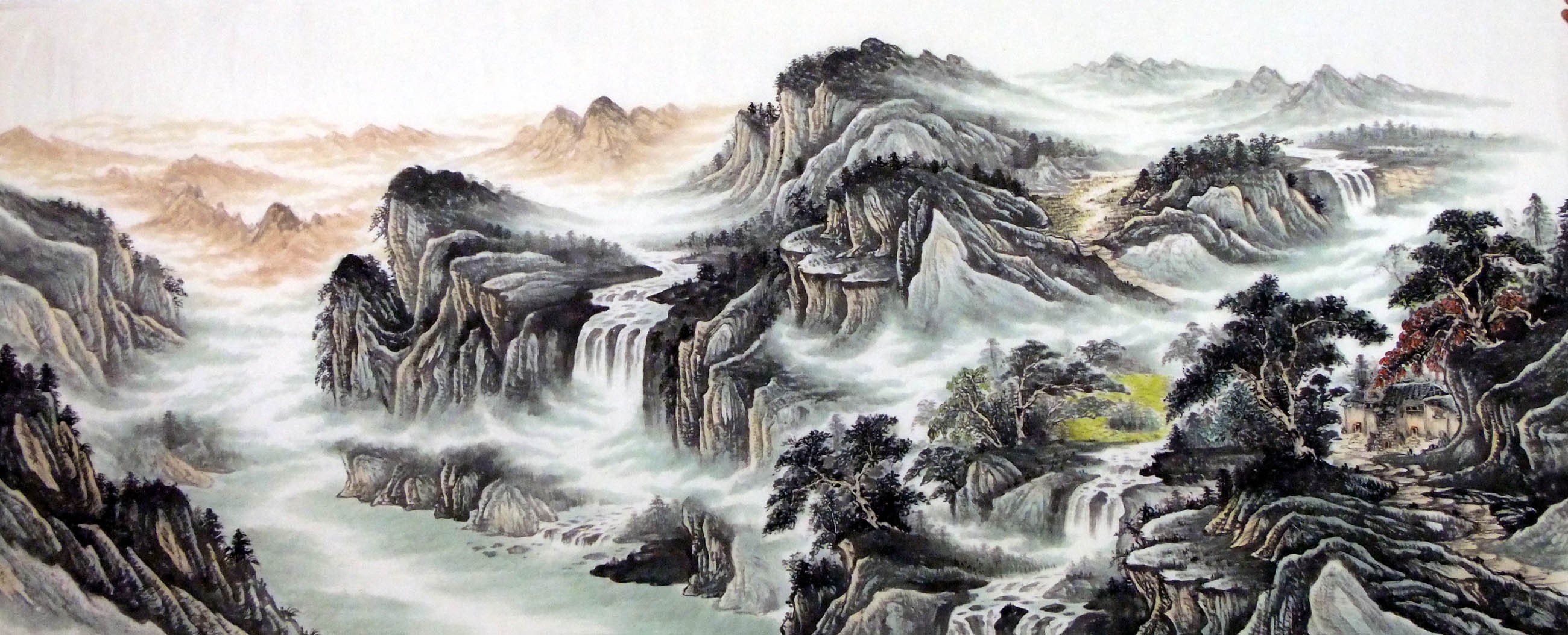 Chinese Landscape Painting - CNAG008904