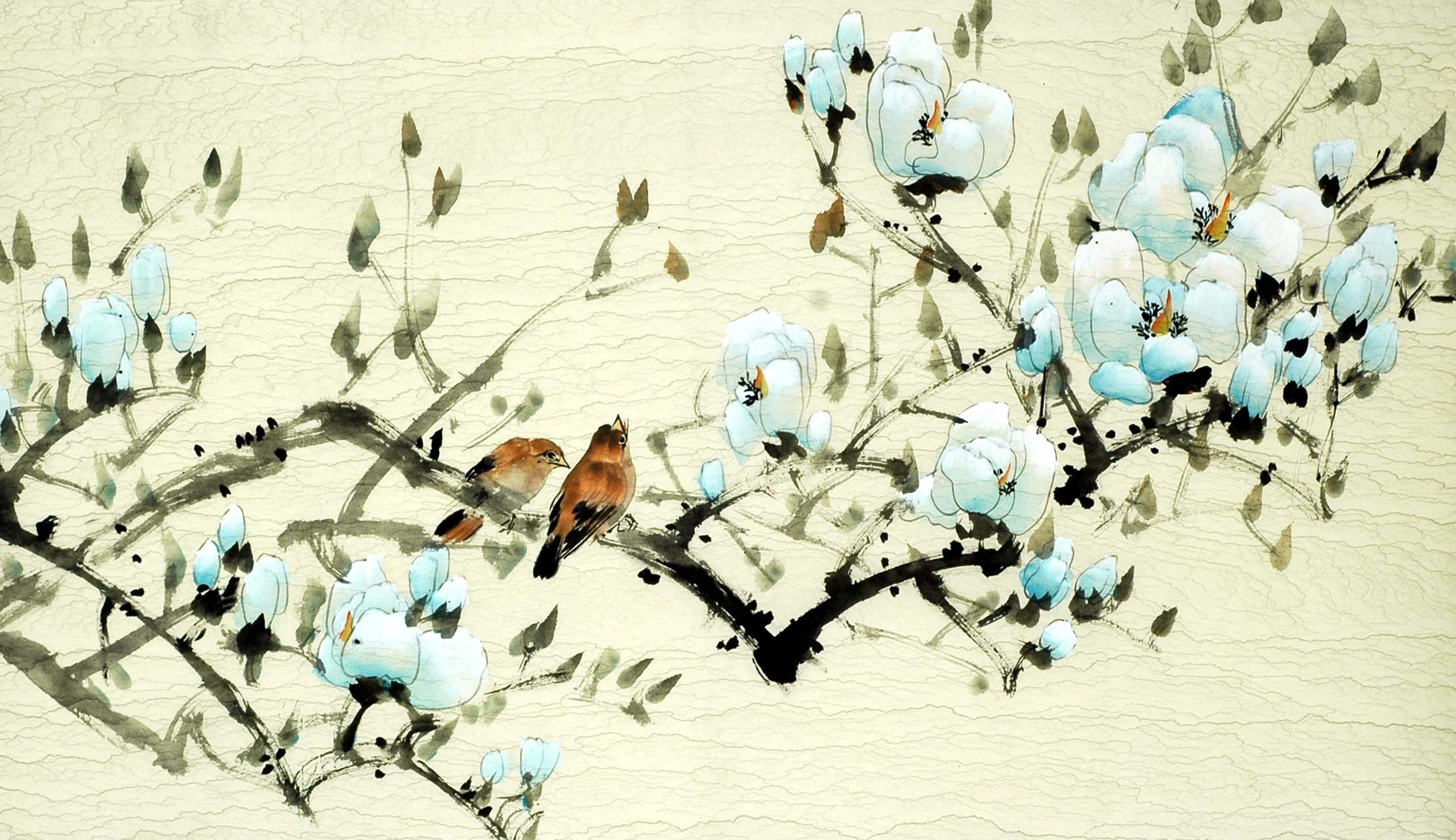 Chinese Flowers&Trees Painting - CNAG008916