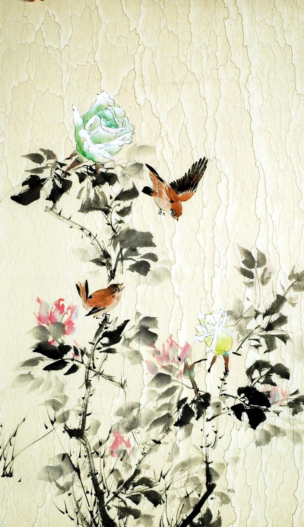 Chinese Flowers&Trees Painting - CNAG008920