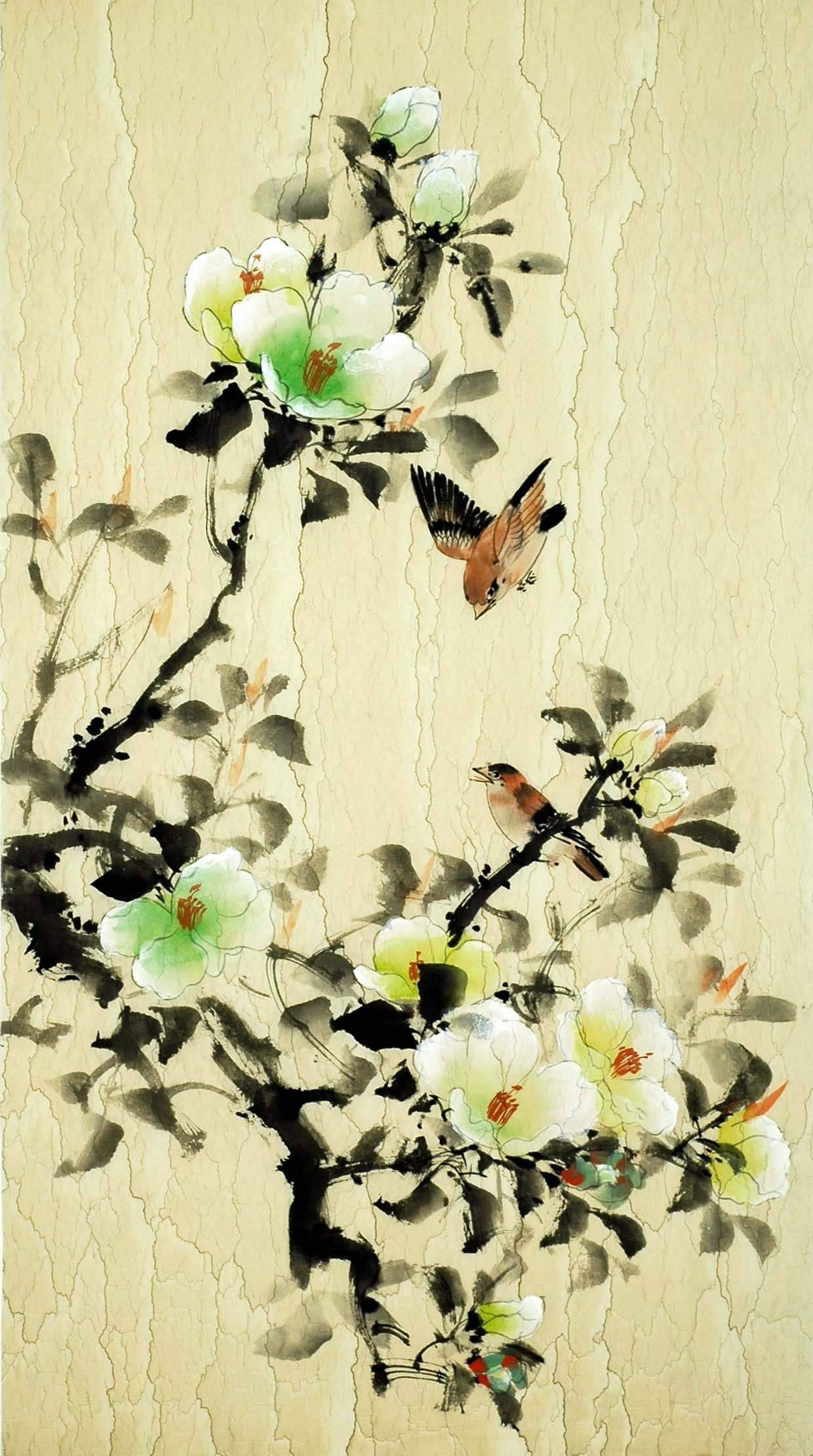 Chinese Flowers&Trees Painting - CNAG008921
