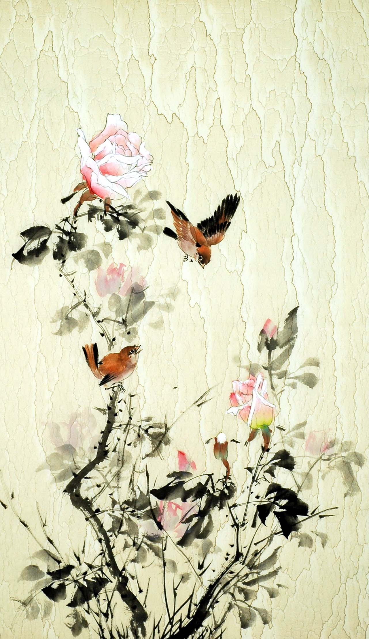 Chinese Flowers&Trees Painting - CNAG008922