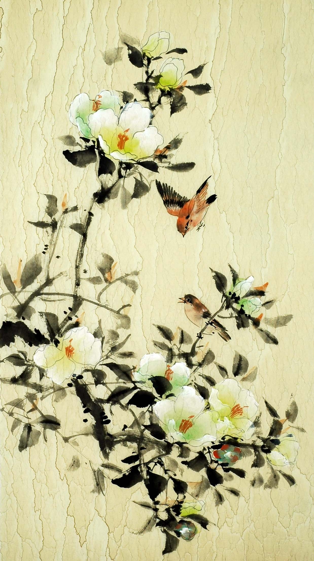 Chinese Flowers&Trees Painting - CNAG008924