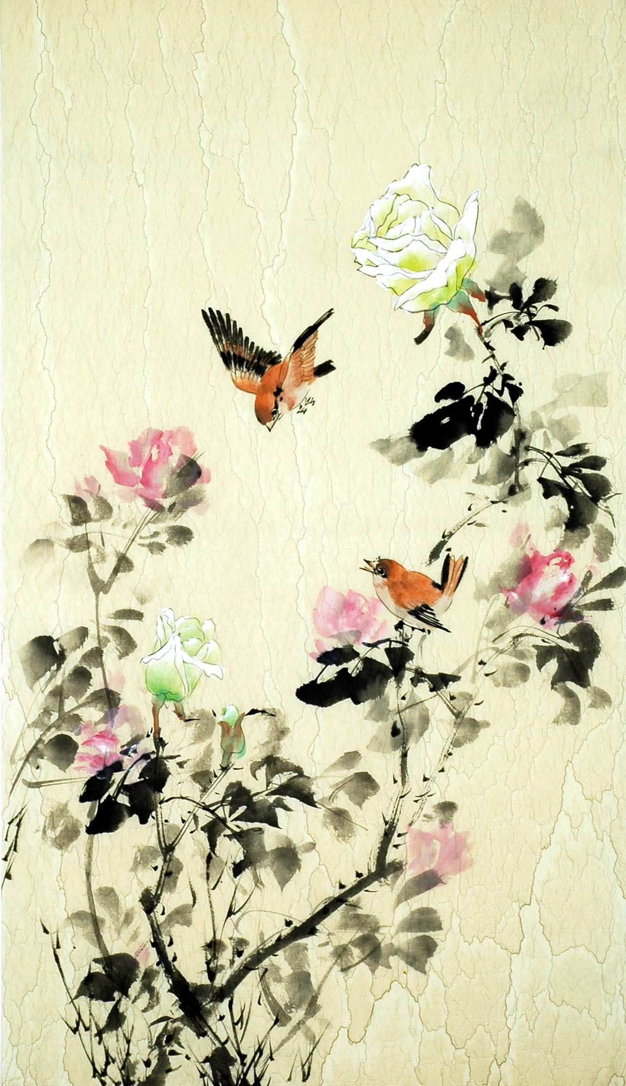 Chinese Flowers&Trees Painting - CNAG008925