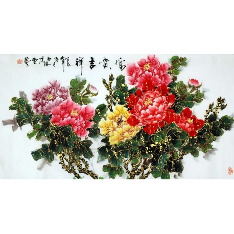 Chinese Peony Painting - CNAG008934