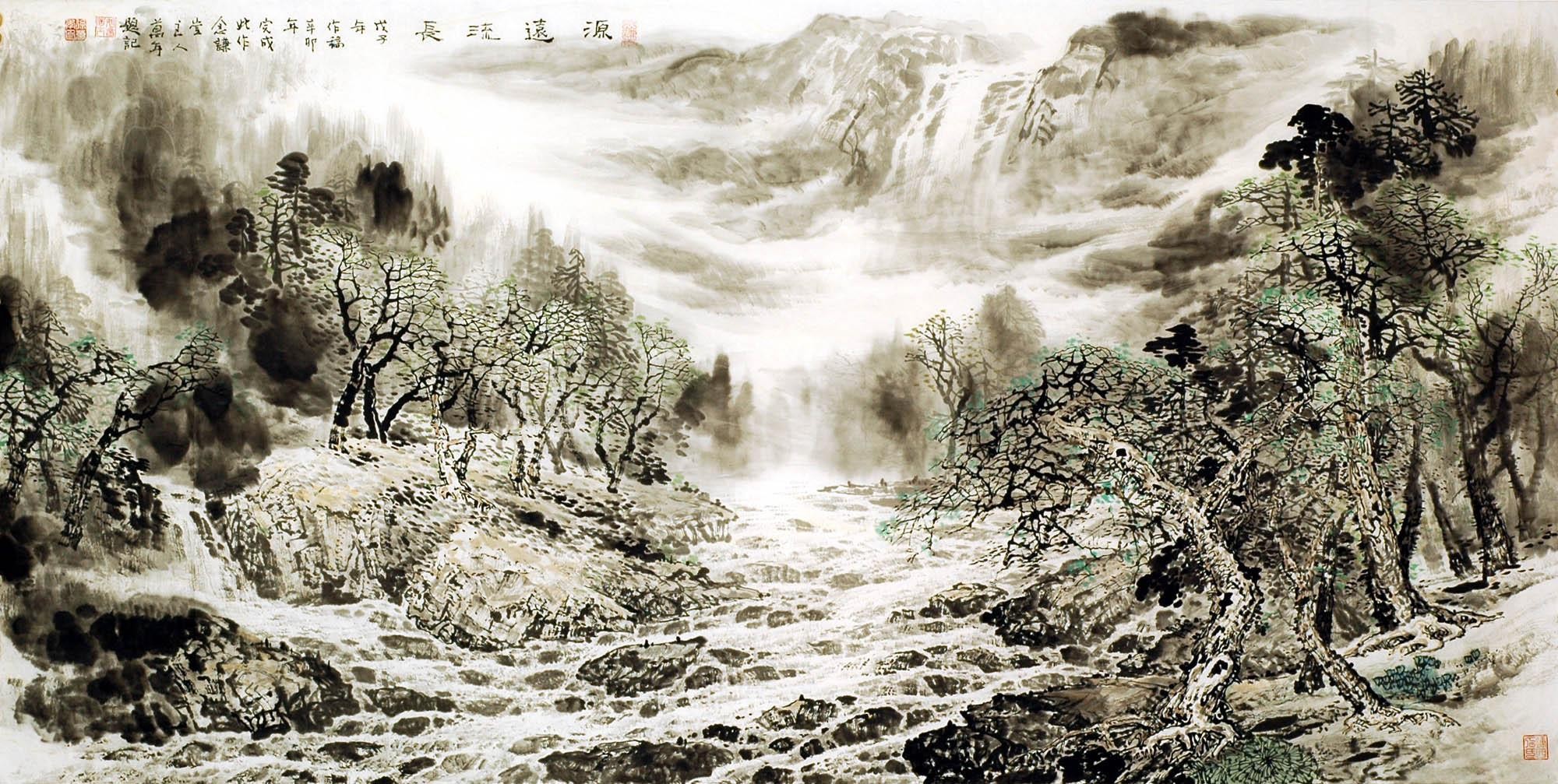 Chinese Landscape Painting - CNAG009026