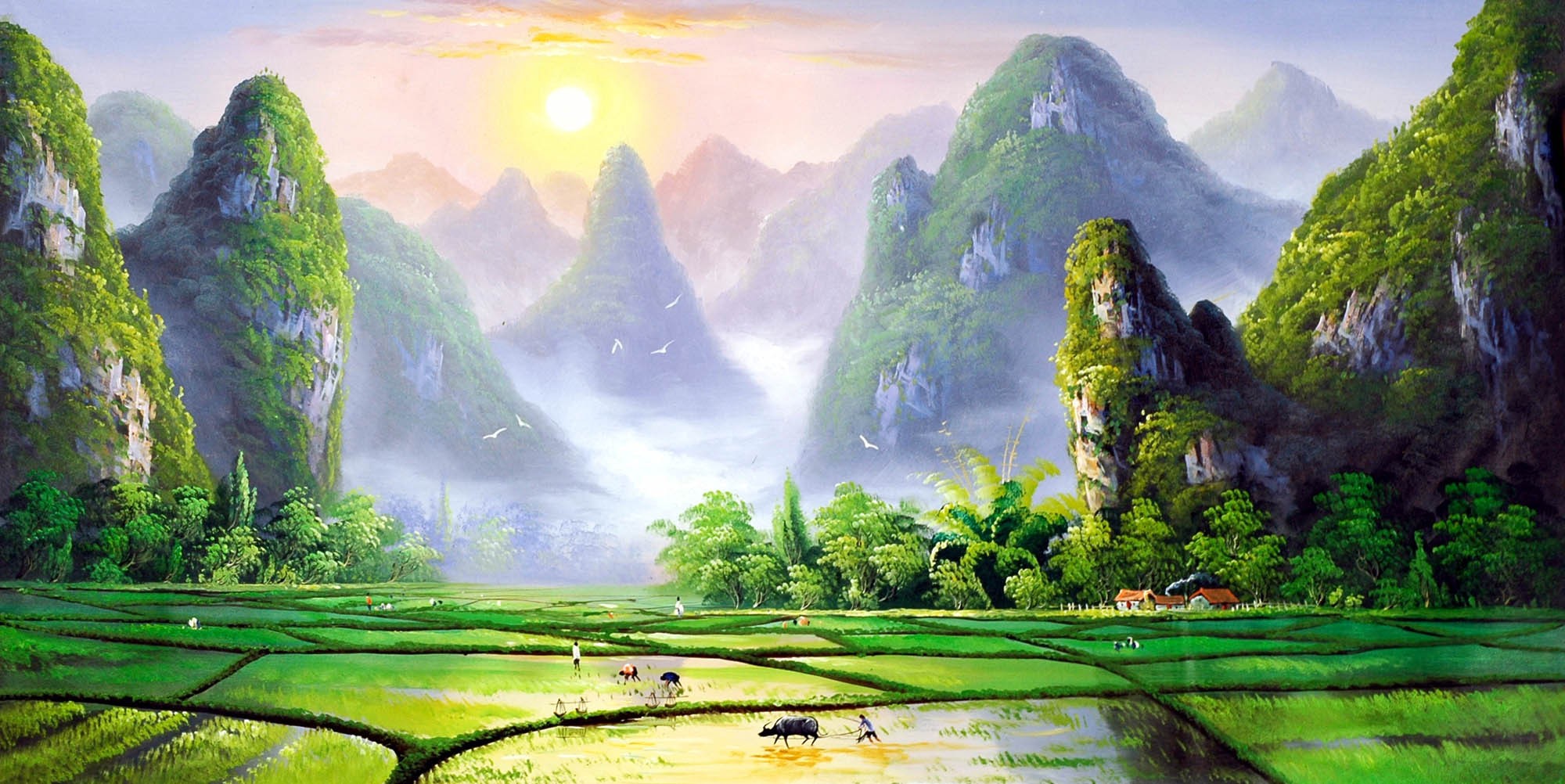 Chinese Landscape Painting - CNAG009027