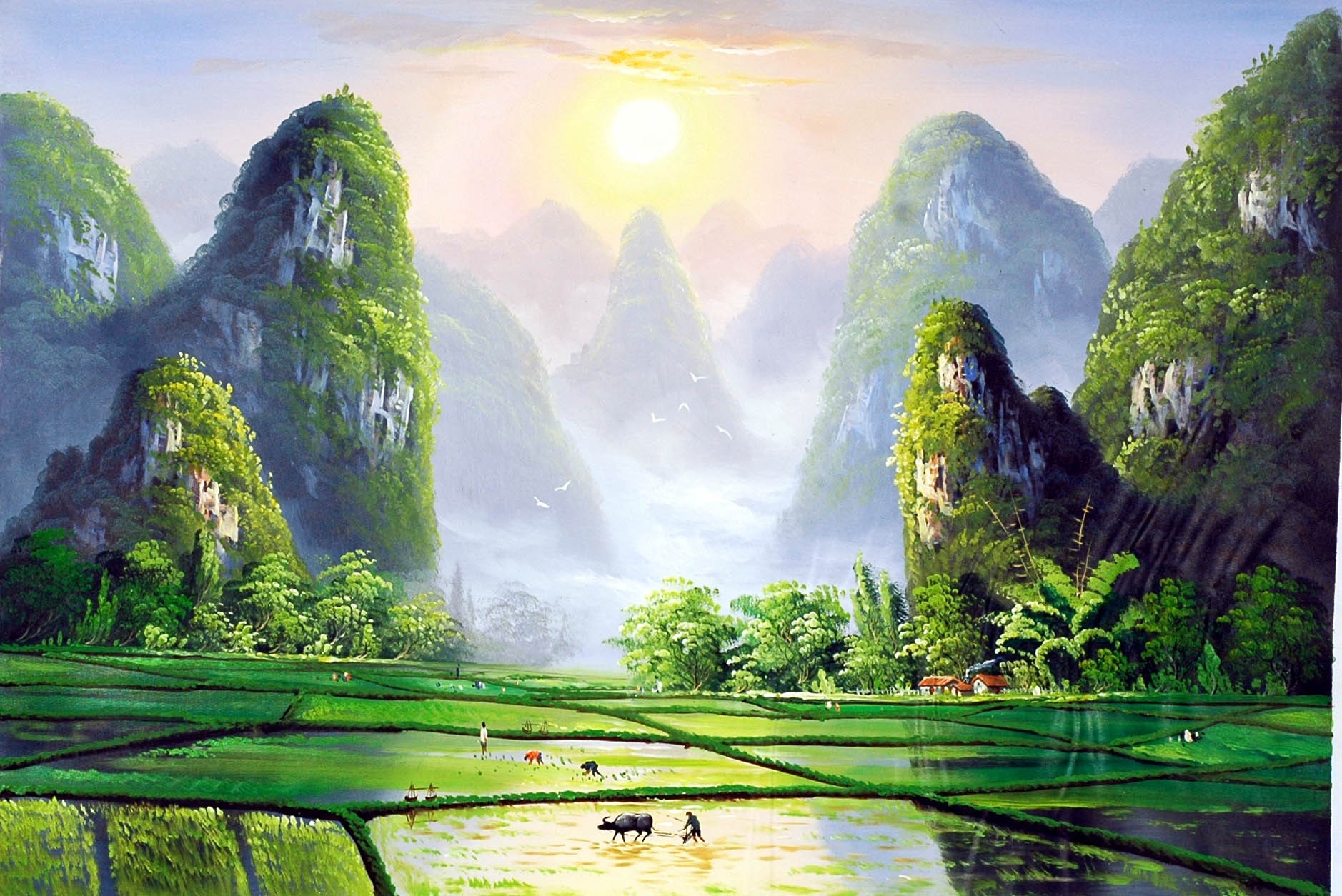 Chinese Landscape Painting - CNAG009030