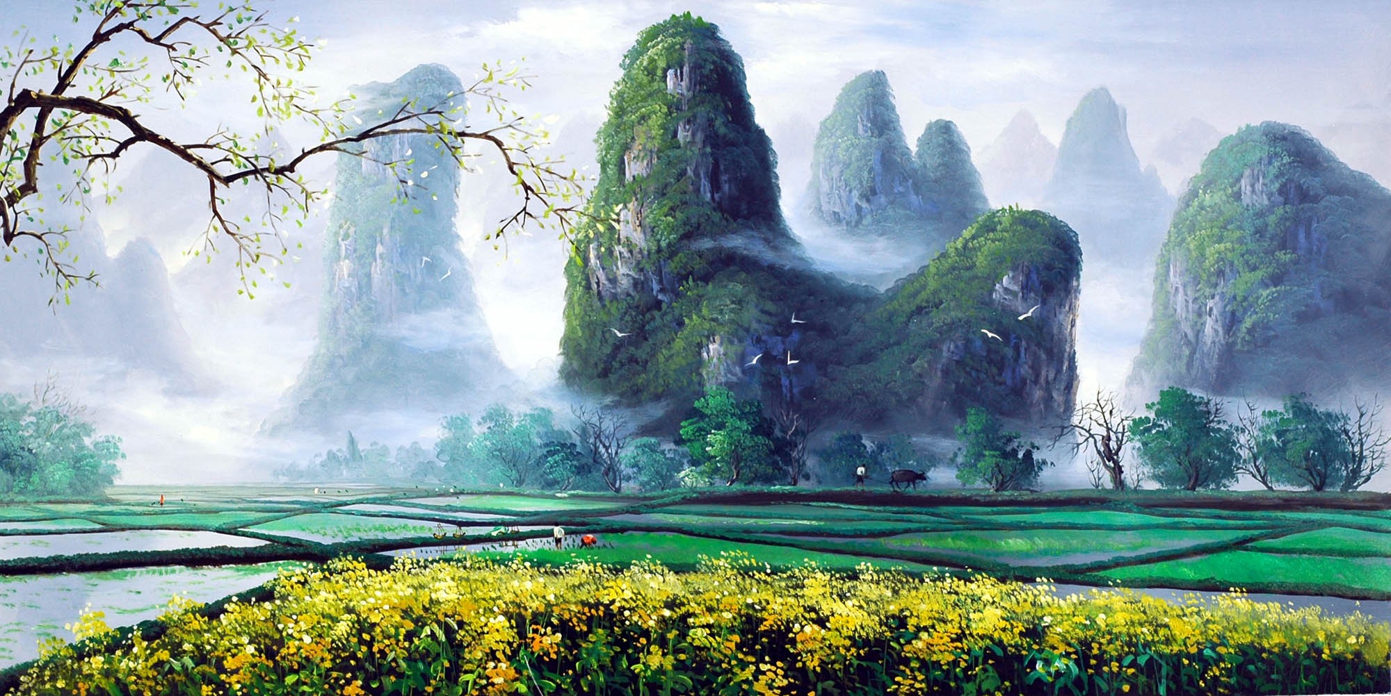 Chinese Landscape Painting - CNAG009032