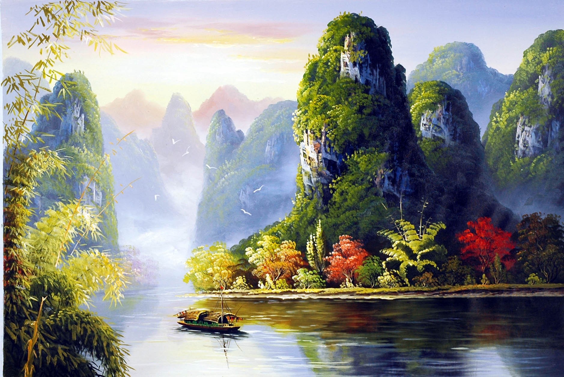 Chinese Landscape Painting - CNAG009033