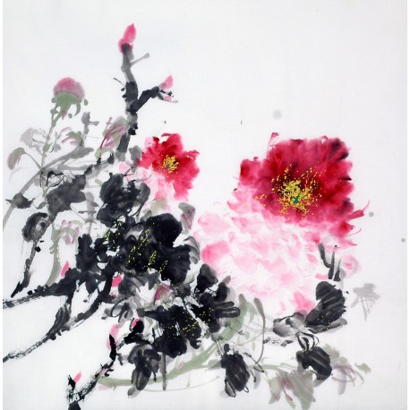 Chinese Peony Painting - CNAG009041