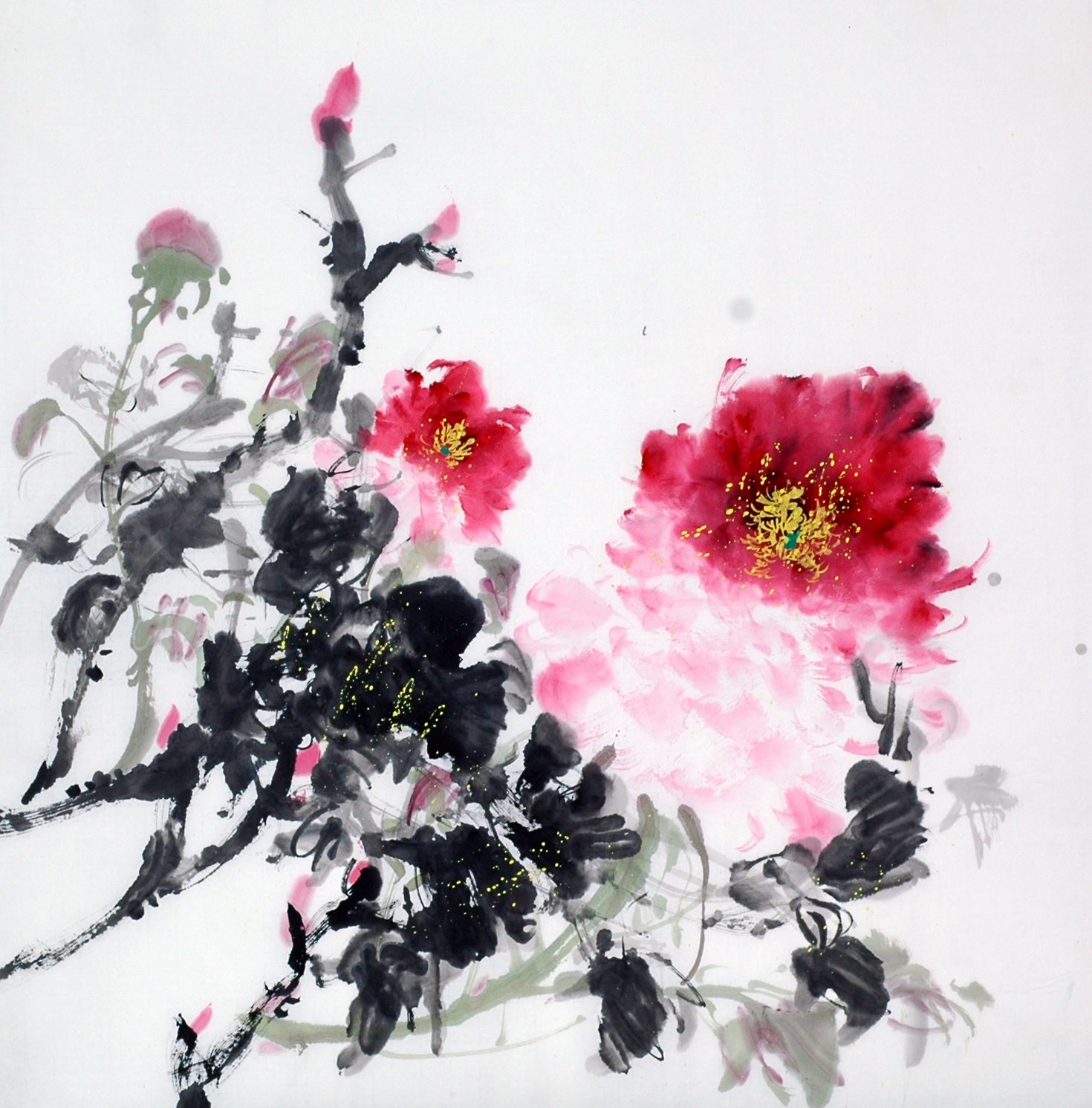 Chinese Peony Painting - CNAG009041