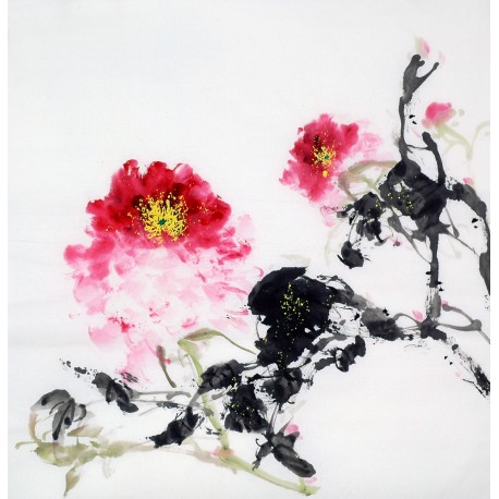 Chinese Peony Painting - CNAG009042