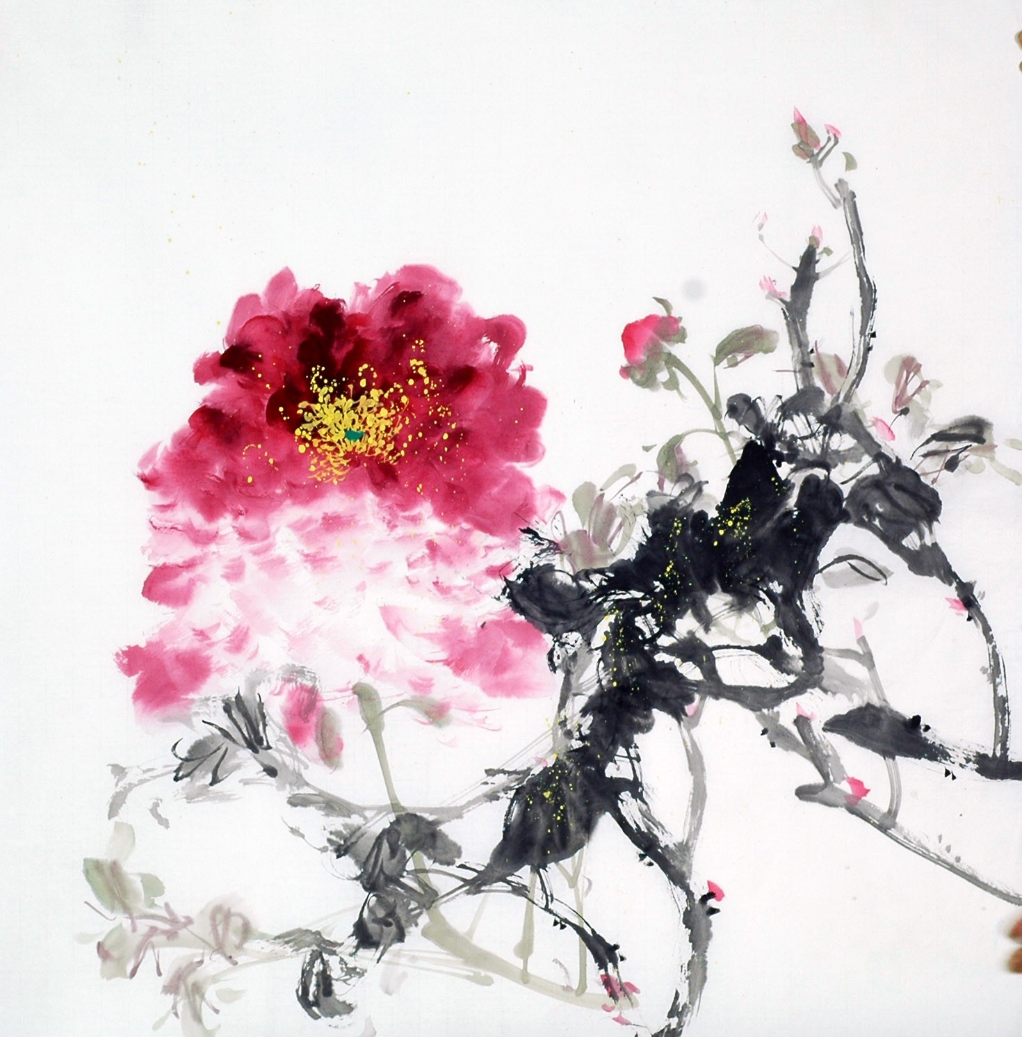 Chinese Peony Painting - CNAG009043