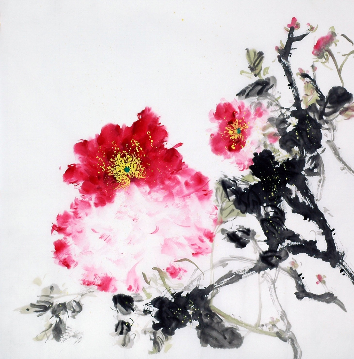 Chinese Peony Painting - CNAG009051