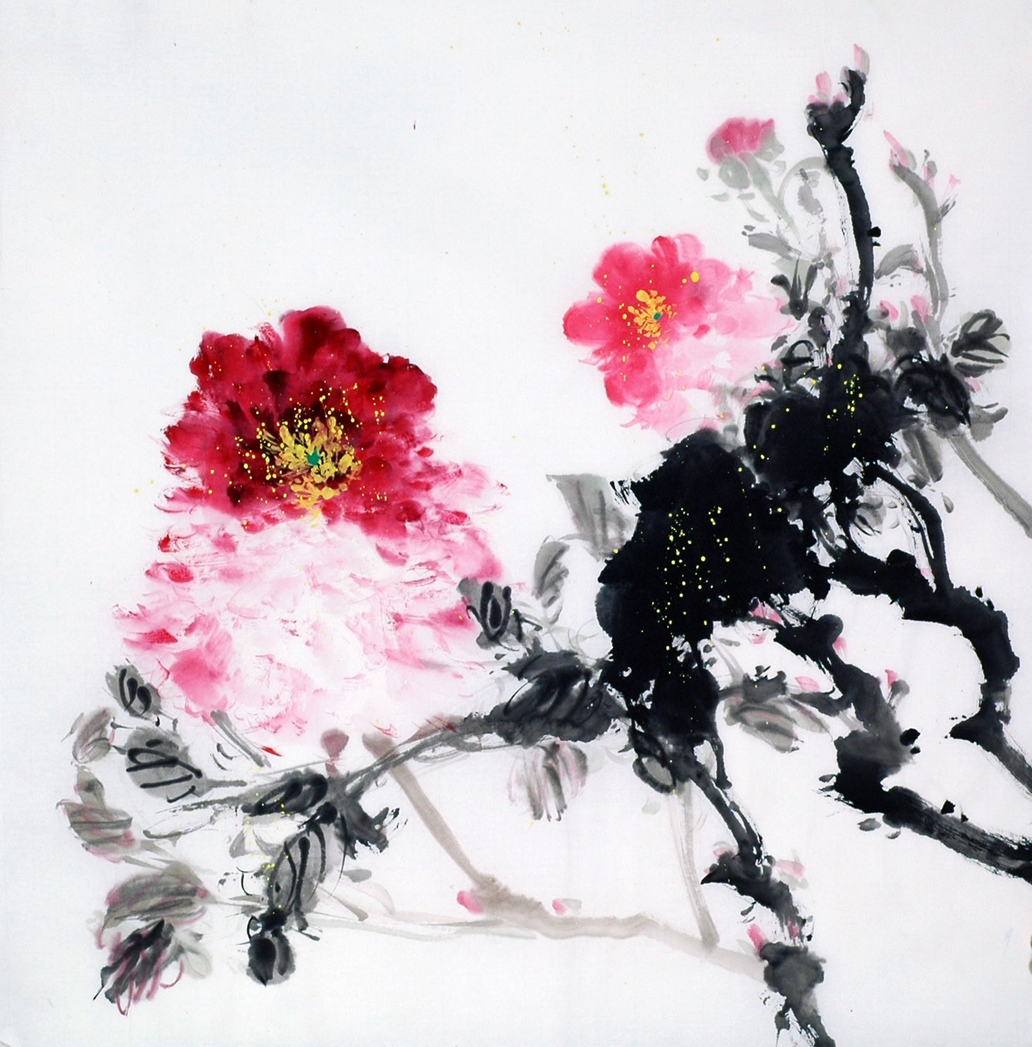 Chinese Peony Painting - CNAG009052