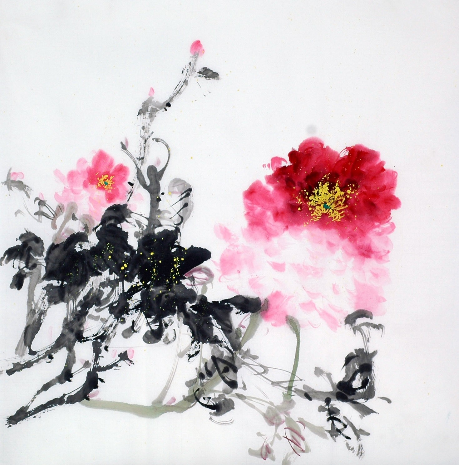 Chinese Peony Painting - CNAG009056