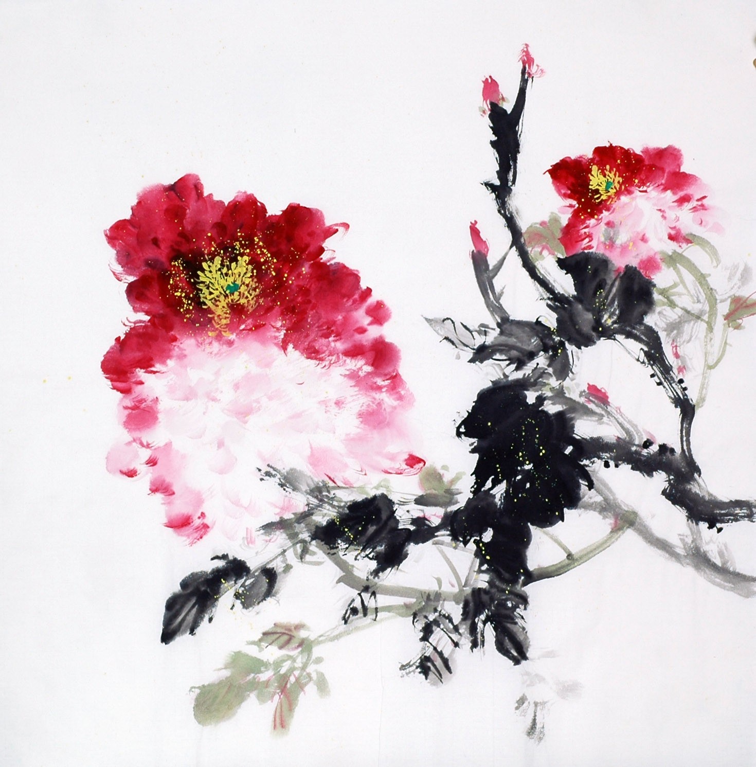 Chinese Peony Painting - CNAG009059
