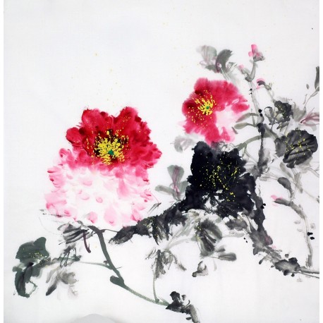 Chinese Peony Painting - CNAG009072