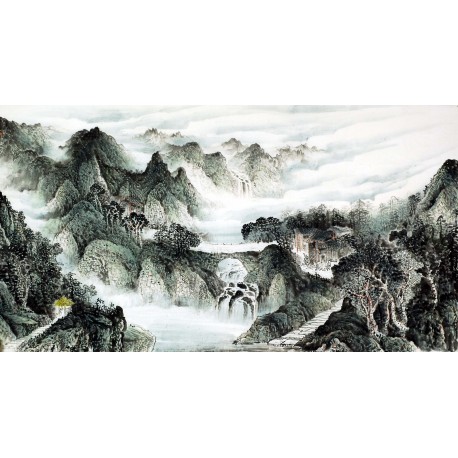 Chinese Landscape Painting - CNAG009076