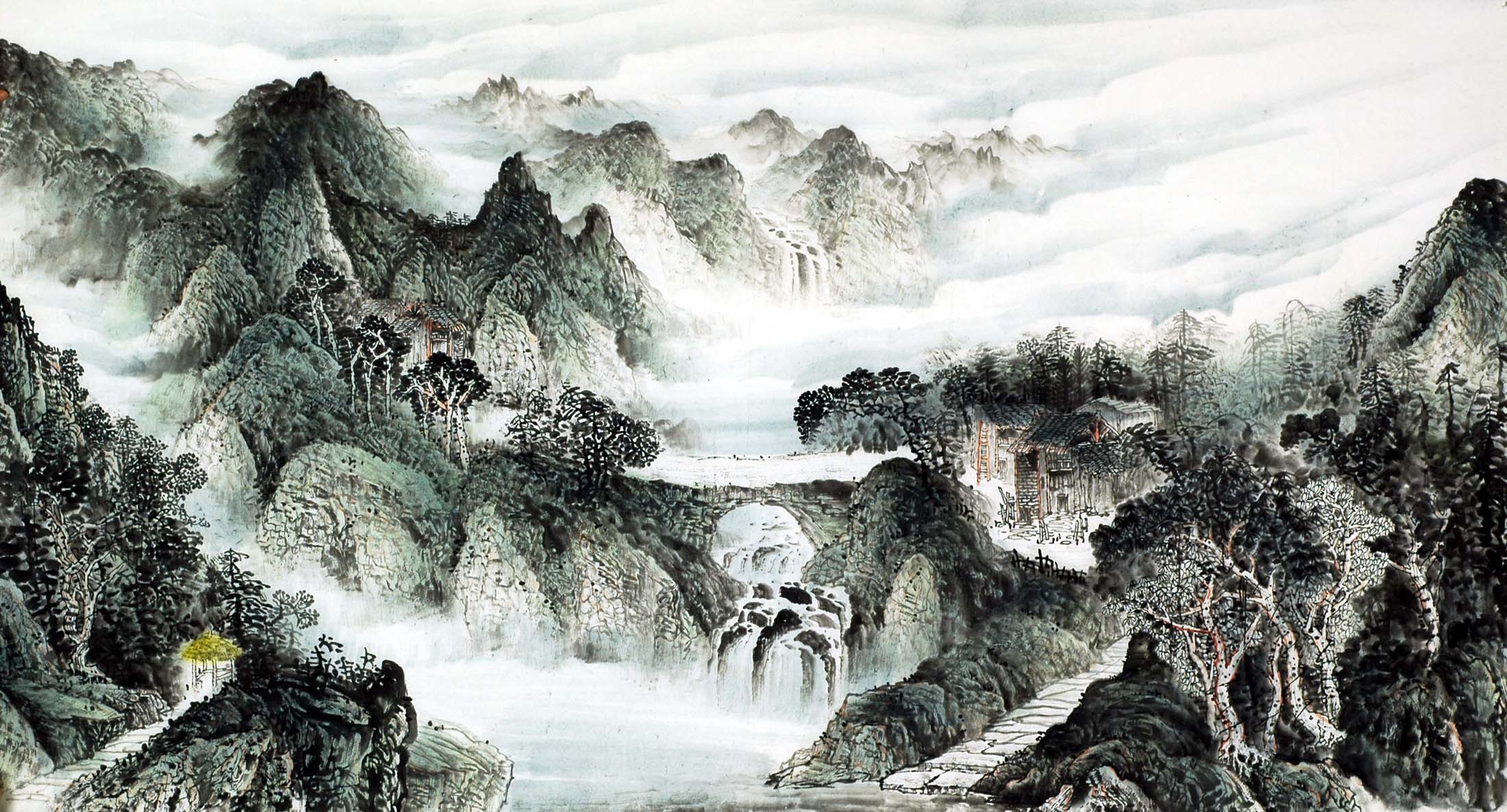 Chinese Landscape Painting - CNAG009076