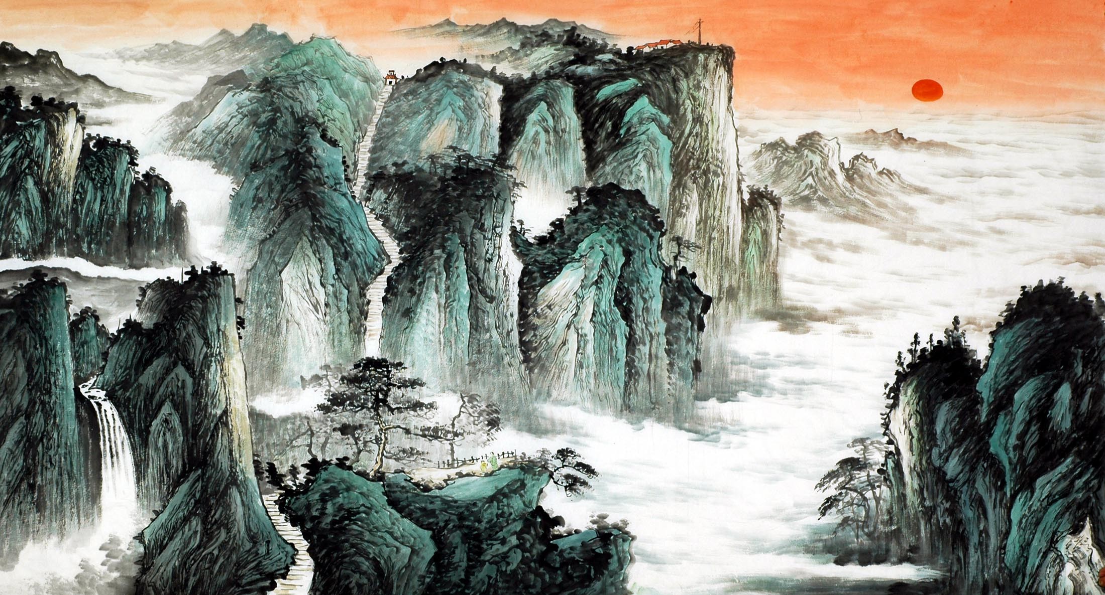 Chinese Landscape Painting - CNAG009077